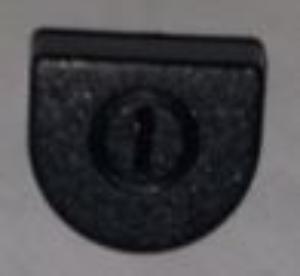 Пластмассовая кнопка включения (черная) (19740308013)